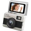 CAZSTYK Fotocamera portachiavi con schermo ruotato a 180 gradi e luce riempimento luminosità per fotografie in condizioni scarsa illuminazione Piccola fotocamera leggera