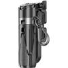 BEAZOOM Treppiede compatto per selfie 3 in 1 con telecomando staccabile, supporto girevole a 360°, supporto in lega di alluminio da 11,7 a 41,5 cm per foto e video (nero)