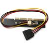 System-S NGFF Adattatore M.2 Key NVME AHCI SSD a PCI E 3.0 35 cm cavo per SSD da 110 80 mm