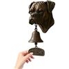 Djowyh Campanello vintage per esterni - Campanello con testa di cane - Campanello per casa di campagna