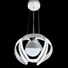 VR VETRINEINRETE Vetrineinrete® Lampadario a sospensione a led 78 watt con sfera con brillantini glitter tecnologia CCT switch