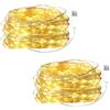 ENLACE 2 catene luminose a LED con USB, 3 m, 30 LED, filo di rame