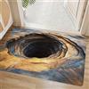 AVSMGP Tappeto 3D con Effetto Ottico A Forma di Buco Senza Fondo, Zerbino per Ingresso Interno Ed Esterno per Arredamento Casa, Sala Giochi, Cortile,Patio, Facile da Pulire,F,40 * 60CM/1'4 × 2'0