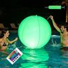 Fancysky Lampade Piscina, Lampada a Sfera a Led con Telecomando - Palle Luminose per Piscina a 16 Colori, Luci per Piscina Subacquea per Piscina, Spiaggia e Giardino (Palla 1-60cm)