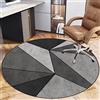 EYZO Tappetino per Sedia da Ufficio Gaming per Moquette e Pavimento Rigido, Tappetino per Sedia da Scrivania Antiscivolo per Home Office, Tappeto Multiuso Tappetino di Protezione Rotondo 120 cm