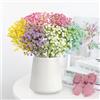 HJJMN Gypsophila - Gypsophila artificiale, 50 pezzi, fioriere artificiali, fiori artificiali, per matrimoni, decorazione da tavolo
