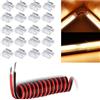 SHAOYAYAZHANG 20 connettori a striscia LED COB SMD a 2 pin, 8 mm, multifunzione, da striscia a striscia e a cavo, con cavo di collegamento da 1 m, per 12 V 24 V, monocolore