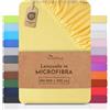 NatureMark lenzuolo in microfibra - morbido, traspirante e facile da curare - 180x200-200x220 cm, Giallo