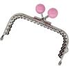QSCTYG Chiusure per Borse Clic Clac 3 pz 8.5 cm Perline Caramelle Tono Argento Metallo Lucido Telaio Della Borsa Maniglia for Pochette Accessori Della Borsa Fare Cucito Bacio Chiusura di Blocco 992(Pink)