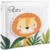 Instant Project Album Fotografico Mascagni da 100 Foto 13x19, 13x18 Bambino Bambina | Portafoto Bimbo Bimba a Tasche Vari Animali con Memo Incluse (Bianco, Leone)