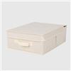 La Briantina Scatola Guardaroba con Coperchio 36x48x19 cm - Organizer Armadio con Maniglia, Rivestimento in TNT e Struttura in Cartone, Tasca Porta Etichetta, Colore Casuale Grigio o Beige