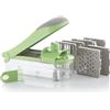 InnovaGoods® Taglia Verdure Grattugia e Mandolina con Ricette e Accessori 7 in 1 Choppie Expert, multifunzionale, lame in acciaio inossidabile, contenitore e guanto, colore verde.