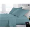 BANZAII TEXTILE INNOVATOR ONLINE Banzaii Completo Lenzuola Matrimoniale Maxi 100% Puro Cotone Alta qualità Made in Italy (per materassi 180 cm, altezza fino a 30 cm) Acquamarina