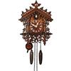 JOONIEHOUSE Schwarzwald Orologio a cucù, in legno Coo Coo, orologio decorativo con pendolo e funzione Chiming per orologi da parete perfetti per la casa, il soggiorno (antico)