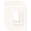 DEHA Design passepartout (set di 5) 21x29,7 cm (DIN A4) per immagini 13x18 cm, avorio