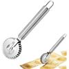 NOPVUFA Rotella Tagliapizza Rotolo per Pizza, Tagliapizza Professionale in Acciaio Inossidabile, per Tortellini Pizza Strumento a Bordura Dentata, Utensile per Casa e Cucina