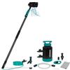 VONROC PRO Kit pulizia pannelli fotovoltaici in Carbonio 3K + Addolcitore d'Acqua - spazzola telescopica 7,5 m - Tubo 11 m, Dosatore di Sapone, Testina Multiuso - Pulizia Vetri, Auto, Pannelli Solari