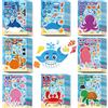 Tashce 32 Pezzi Animali Adesivi, Adesivi per Bambini, Puffy Adesivi per Regali Gratificanti Scrapbooking, Adesivi Attacca e Stacca Bambini 2 Anni per Promuovere La Creatività dei Bambini