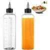 VZXQX Biberon Cucina 250ml, 2 Pezzi Flacone Dosatore Olio da Cucina Plastica Oliera con Tappo a Punta, Bottiglia per Olio Plastica Bottiglie da Spremere per Olio, Salsa, Condimenti Liquidi