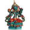 BUDDHAFIGUREN/Billy Held BUDDHAFIGUREN Statua del Buddha Tara Verde 12 cm - Resina - Turchese