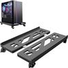 Mujiluxe Supporto per computer desktop, adatto per PC Tower, carrello CPU sotto la scrivania del gamer,nero