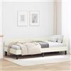 ACAGALA Letto giornaliero 100 x 200 cm, struttura letto con testiera e rete a doghe, letto ad angolo in tessuto senza materasso, letto singolo, letto per gli ospiti, divano letto per camera da letto