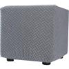 ZEaink Copri Pouf Quadrato Elasticizzato 70x70 /60x60 /45x45/ 80x80 /50x50 Ottomano Copri Poggiapiedi Quadrato Contenitore Copertura Dell'Ottomano Fodera Poggiapiedi Lavabile Copri Sgabello ( Color : #20 , S