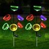 PORFOYO 2 luci solari per meduse, spina solare da giardino, meduse, IP65, impermeabili, che cambiano colore, per esterni, giardino, medusa con luci solari a LED colorate per esterni, prato, balcone, terrazza