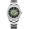 ADDIESDIVE Orologio da uomo di lusso automatico da business NH35 con vetro in zaffiro, quadrante spazzolato Sunray, luminoso, impermeabile 200M con bracciale in acciaio inossidabile, Verde, 38 mm