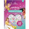 Schwager & Steinlein Verlag GmbH Disney Prinzessin Malbuch mit Diamantstickern | Malspaß mit über 500 funkelnden Glitzersteinen: Stickerbuch für Disney-Fans mit funkelnden Diamanten zum Aufkleben
