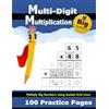 Libro Studio LLC Multi-Digit Multiplication: 100 Practice Pages (with Grid Line Guides) - Multiply Double Digit, Triple Digit, and Big Numbers - 2 Digit - 3 Digit ... Math Workbook with Answer Key (Ages 9-11)