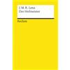 Reclam Philipp Jun. Der Hofmeister: Lenz, Jakob M - Deutsch-Lektüre, Deutsche Klassiker der Literatur - 1376