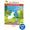 Loewe Verlag GmbH Leselöwen Lesetraining 1. Klasse - Ein Stern für das kleine Einhorn: mit Silbenfärbung und großem Rätselteil - Erstlesebuch zum Schulstart mit Rätseln für Kinder ab 6 Jahren