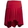Ready4Dance Gonna Donna Danza Latino Coda Lunga e 2 Ruote, Tessuto Elasticizzato, Ideale per Salsa e Caraibico, Made in Italy - Rosso M