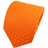 TigerTie - Cravatte di seta di raso - arancione reinarancione a scacchi - Cravatta in seta