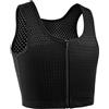 XUJI Binder Traspirante con Cerniera per Compressione - Reggiseno Compressivo per Transgender, FTM, Tomboy e Cosplay (B, 3XL)