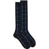 Gallo Calze, Fantasia Window Pane, Antracite, Cotone, Taglia 40-45