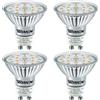 WSMCN GU10 4.9W Lampadine LED, Luce Bianco Caldo 3000K può sostituire la lampadina alogena PAR16 da 100W, AC230V 790lm, 120° Angolo del Fascio, Illuminazione Lunga durata lampada faretti LED, 4 pezzi