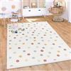 Paco Home Tappeto Bambini Cameretta Bambina Ragezzi Antiscivolo Arcobaleno Motivo Con Animale Polkadot, Dimensione:140x200 cm, Colore:Multicolore
