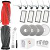 VOUPRONGZY 21 Pezzi Accessori Per Roborock Saros 10R/Saros 20/Qrevo Curv X/Qrevo Curv 2 Pro/2 Pro X Accessori Con 2 Spazzole Principali,6 Spazzole Laterali, 4 Filtri, 4 Sacchetti Polvere, 4 Panni Mop