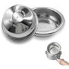KANGWFAN Filtro per caffè Breville e Sage Barista da 58 mm, in acciaio inox, a doppia parete, filtro per macchina da caffè riutilizzabile, compatibile con macchine da caffè da 58 mm, 2 tazze