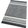 emmevi Tappeto Bagno Puro Cotone Parure Morbida Colori Vivaci Lavabile mod.MERIDA SET 3 PEZZI GRIGIO (G)