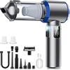 Qeensun Aspirapolvere a mano a batteria, 4 in 1, 32000 PA per auto, aspirapolvere a mano per auto, 3 marce, 300000 giri/min, motore senza spazzole, display LCD, aspirapolvere per auto, ufficio