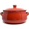 Fratelli Colì Colì Tegame in Terracotta con Coperchio, Tegame Artigianale, Rosso, Diametro 20 cm