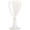 PP 20 BIO CALICI Vino Acqua 100 CC h. 9,5 Bicchieri con Gambo PLA Trasparenti Rigido biodegradabili e compostabili Uni EN13432 smaltiti nel rifiuto Umido - Flute per Vini e Bevande