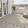 benuta Basic Tappeto da esterno Iowa - Grigio scuro 195x195 cm - Boho juta - Impermeabile UV balcone, terrazza, giardino, cucina, soggiorno - Robusto