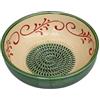 BEAMEL HOME Piatto Grattugia in ceramica fatta a mano design decorativo utensili cucina arte funzionale stoviglie artigianali (Alhambra, medio)