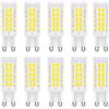ZFQ Lampadine LED G9 5W, 500LM Equivalente 50W Alogena, Bianco Freddo 6500K, 220-240V, Non Dimmerabile, Risparmio energetico, Angolo Di Fascio Di 360 °, 10 Pezzi