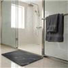 ActivoTex Tappeto Bagno Diatomite Ad Asciugatura Rapida - Tappeto Diatomite Bagno in Pietra Naturale Ultra Assorbente - Tappeto Doccia Pietra Antiscivolo per Doccia, Vasca e Bagno (Black Marble)