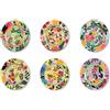 Excelsa Fiori Frida 6 Sottopiatti in Plastica PP, fantasia floreale, multicolore